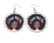 Afro Love Earrings